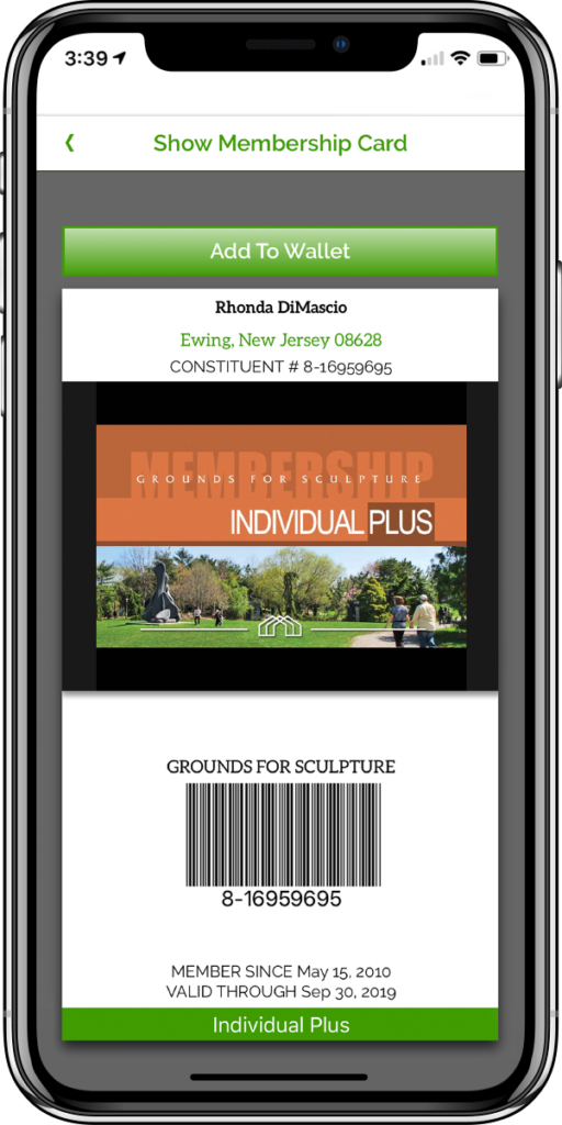 Digital Membership Cards Grounds For Sculpture