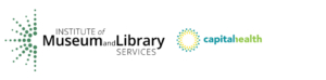 The logos for Institute of Museum and Library Services and Capital Health