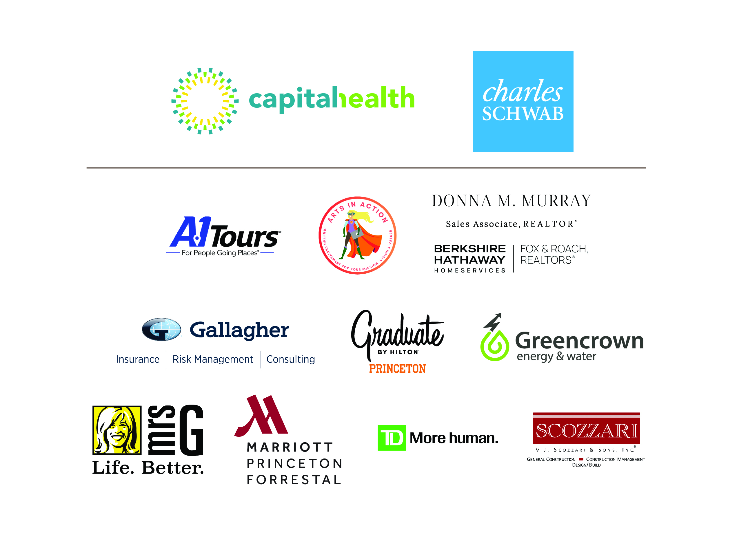 Swirl sponsor logos.