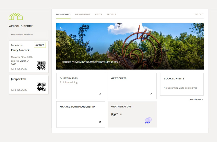 Member Portal Dashboard Image